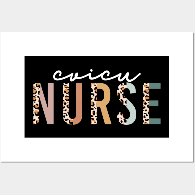 CVICU Nurse Living that Nurse Life Wall Art by uncommontee